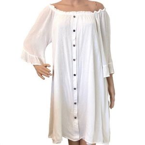 Naïf White Boho Dress